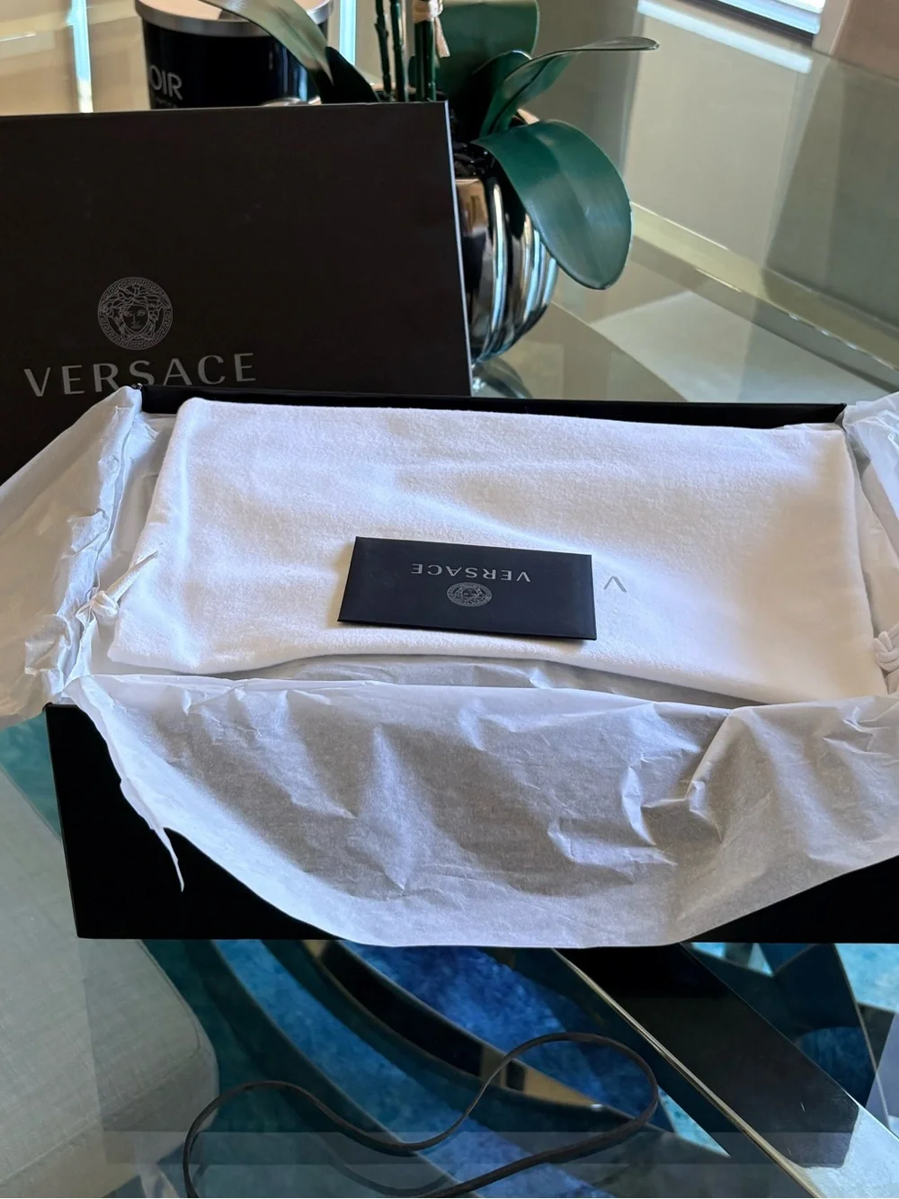 Versace Slide Sandals with Gold Medusa Emblem